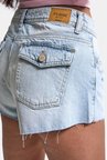 Kadın Ice 12s6-3 Mini Mom Arkadan Cepli %100 Koton Denim Şort