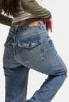Kadın 2w6-32 Bootcut Flare Orta Bel Denim Jean
