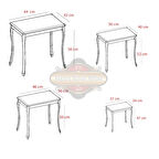 DÖRTLÜ OYMALI BEYAZ PARLAK PIRILTILI ZİGON