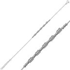 Gümüş Beyaz Dorissa kadin Bileklik