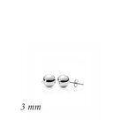 Gümüş Top Küpe - 3 mm