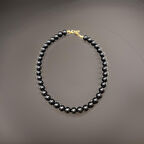 Parlak Saray Serisi: Siyah Renk Antialerjik Kadın Bijuteri Bileklik