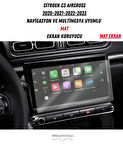 Citroen C3 Aircross 2020-2023 Navigasyon ve Multimedya Uyumlu Mat Ekran Koruyucu