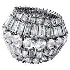 5598341 Swarovski Yüzük Hyperbola:Ring L Rows Whıte/Rhs 55