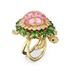 5653069 Swarovski Yüzük Idyllia:Coctail Ring Turtle Multicolored Gold-tone Plated Size:55