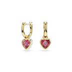 5684760 Swarovski Küpe Chroma:Pe Mn Hoop Drop Heart Red/Gos