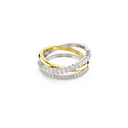 5714163 Swarovski Yüzük Re Hyperbola:Rıng 3 Band Whıte/Mıx 55