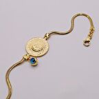 AgaKulche Balık Sırtı Çeyrek Altın Bileklik