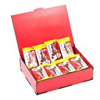 Sevgililer Gününe Özel Kırmızı Ahşap Hediye Kutusunda 24 Adet Petito