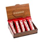 Sevdiklerinize Özel Ahşap Hediye Kutusunda 5 Adet Tadelle Sütlü Çikolata ( İyi ki Doğdun Yazılı )