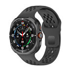Samsung Galaxy Watch Ultra 47mm ile Uyumlu Delikli Tasarım Silikon Kordon