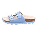 Superfit Kız Çocuk Mantar Tabanlı İçi Tüylü Turkuaz Terlik