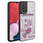 Samsung Galaxy A13 ile Uyumlu Kılıf Parlayan Kabartmalı İkonik Figürlü Silikon Kapak