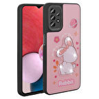 Samsung Galaxy A23 ile Uyumlu Kılıf Parlayan Kabartmalı İkonik Figürlü Silikon Kapak