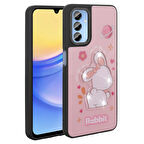 Samsung Galaxy A25 ile Uyumlu Kılıf Parlayan Kabartmalı İkonik Figürlü Silikon Kapak