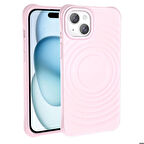 Apple iPhone 15 Plus ile Uyumlu Magsafe Şarj Özellikli Airbagli Mat Görünümlü Kapak