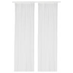 Tül perde/2 kanat, beyaz, 280x300 cm