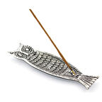 Metal Kayık Baykuş Tasarımı Tütsülük Model 1 