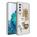 Samsung Galaxy S20 FE ile Uyumlu Kılıf Kamera Korumalı Yüzeyi Baskılı Arka Kapak