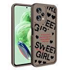 Xiaomi Redmi Note 12 5G ile Uyumlu Kılıf Kamera Korumalı Yüzeyi Baskılı Arka Kapak