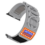 Apple Watch 4/5/6/SE 40mm Uyumlu Orbital Örgülü Halat Tasarımlı Naylon Kumaş Hasır Kordon