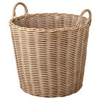 Plastik saksı, açık gri-kahverengi, 41 cm, dış mekan için uygundur