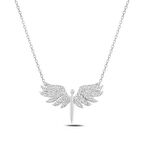 Gümüş Mikail Meleği Kadın Kolye