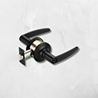 Vectis Kollu Topuzlu Kilit - Amerikan Tipi Otel Kilidi - Siyah (Eski Topuzlu Kilit Yerine Uyumlu)