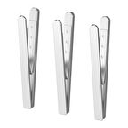 Mıknatıslı klips, paslanmaz çelik, 3 adet
