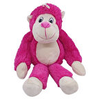 Peluş Maymun 40 cm - Yumuşak Peluş - G5501 - Pembe