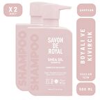 Shea Yağı Boyalı ve Kıvırcık Saçlar İçin İyileşme Etkili Şampuan 500 ml 2 adet