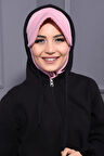 Spor Şapka Scarf Pudra Pembesi - Pudra