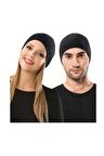 Unisex Siyah Termal Bere