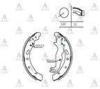 FREN BALATA MAZDA 2 2009-2013 / FIESTA 2008 PABUÇ ARKA DFY12638Z