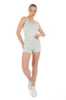 Extra Yumuşak Viskon Şort & Atlet Takım -Gri