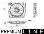 FAN MOTORU PREMIUM LINE BMW G30 F90 G31 B47 D20 17428472266