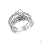 Gümüş Tek Taş Kadın Yüzük