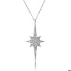 Gümüş Kutup Yıldızı Kadın Kolye