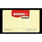 Kores Yapışkanlı Not Kağıdı Sarı 125x75 Mm 100 Syf