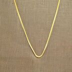 Zarif İncelik: Arpa Model Parlak Altın Renk Uzun Zincir Çelik Kadın Kolyesi -  ✨💛