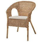 Rattan koltuk, rattan-bambu, NORNA minderli