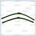 SİLECEK SÜPÜRGESİ TAKIM CRAFTER 2006-2016 / Q7 2006-2015 / SPRINTER 2006-1926+24 A215S (650MM+600MM) 2E1998002