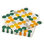 Desenli peçete, çok renkli, 33x33 cm, 30 adet