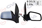 DIŞ DİKİZ AYNASI SAĞ FIESTA 2005-2008 ELEKTRİKLİ ISITMALI ASTARLI KONVEKS 5 FİŞ VM-6312EHPR 6S6117682AE 1444260