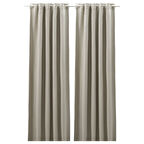 Karartma perde/2 kanat, açık gri, 145x300 cm