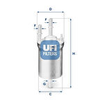 YAKIT FİLTRESİ GOLF 5-JETTA 3-POLO 4-CADDY 3-FABIA 2-OCTAVIA 2-A3-IBIZA 4-1.4-1.6 4 BAR OE 6Q0201051A 6Q0201051C 6Q0201051J