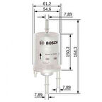 Vag Yakıt Filtresi (benzin) / (4 Bar) Bora Caddy III Eos Golf V / VI / Plus Jetta III / IV Polo Touran A - Bosch F026403006