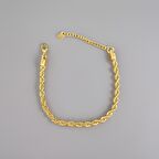 Özel Günlerin Burgusu: Gold Renkli Burgu Model Çelik Bileklik!