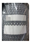 Çamaşır Lastiği Dantelli 1 cm 75 Metre 1 Top Gri