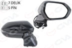DIŞ DİKİZ AYNASI SAĞ ELEKTİKLİ SİNYALLİ KONV SİYAH 5 PİN Lİ TOYOTA COROLLA 2019 8791002924